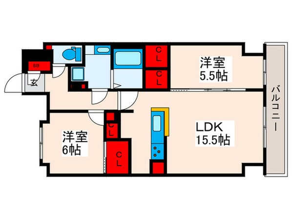 スプランディッド西日暮里の物件間取画像